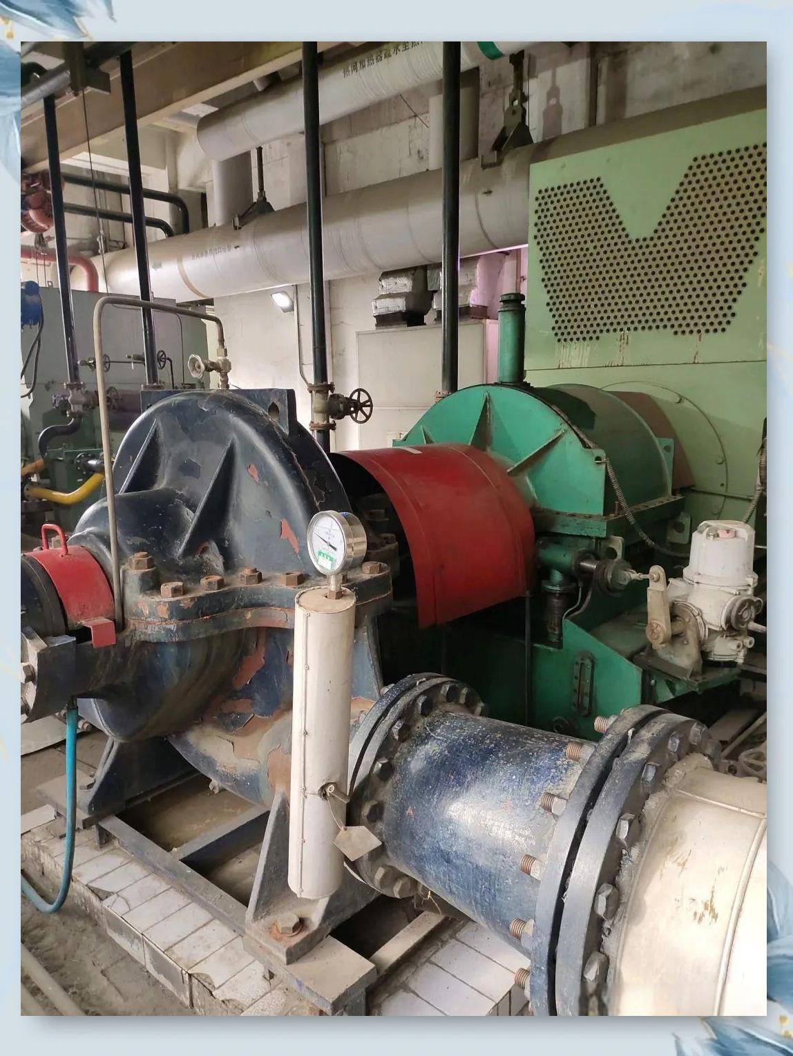 中开双吸热网循环泵组安装